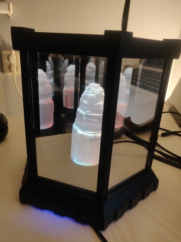 crystal infinity mirror lantern DIY 3D print model - Mito3D