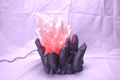 Kristall LED Lampe 3d Modelle download Realität Wolke Haushalt 3d print model - Mito3D