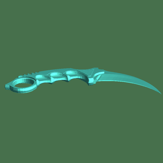 csgo knife thingiverse. 3d models download creality cloud toy knifes 3d print model - Mito3D