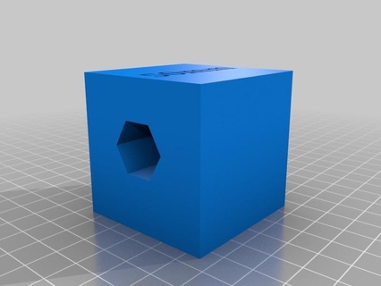 cube tester impression étalonnage 50mm 3d print model - Mito3D