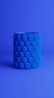 cubo vaso casa 3d print model - Mito3D