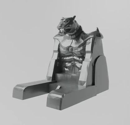 nido felino lowpoly escuela politécnica 3d modelos descargar crealidad nube 3d print model - Mito3D