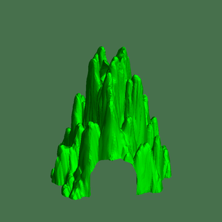 Cueva balıklar kayalar 3d print model - Mito3D