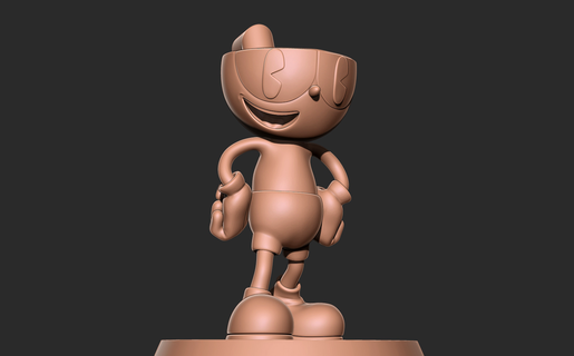 cuphead 3d impressão modelo modelos baixar crialidade nuvem ficcional personagens 3d print model - Mito3D