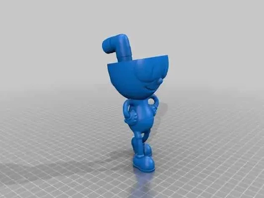 cuphead mugman 3d modelos descargar crealidad nube 3d print model - Mito3D