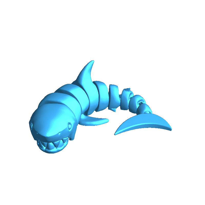 curled shark Others 3D print model - Mito3D