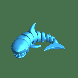 curled shark Others 3d print model - Mito3D