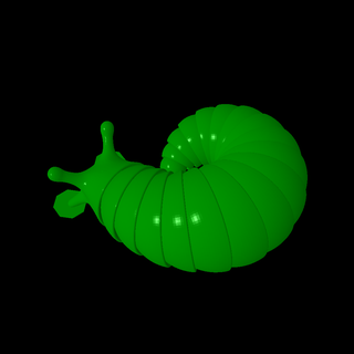 curled slug Others 3d print model - Mito3D