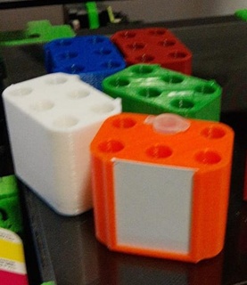 personalizadas pcr tubo prateleira microrganismo 3d print model - Mito3D