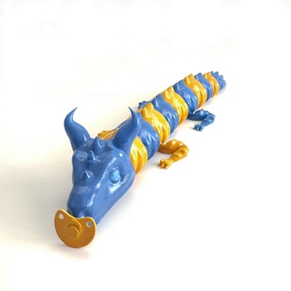 Customizável bebê rinoceronte Dragão flexi suporte 3d print model - Mito3D
