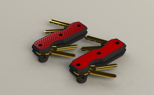 customizable key holder Others 3d print model - Mito3D