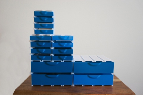 anpassbar organisieren Schublade System Vase Modus 3d Modelle download Realität Wolke 3d print model - Mito3D