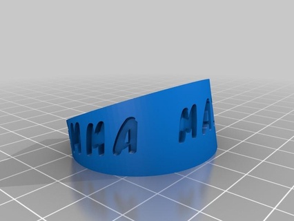 personnalisé bracelet 3d print model - Mito3D
