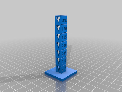 personalizzato temp calibrazione Torre 3d Modelli Scarica creality nube 3d print model - Mito3D
