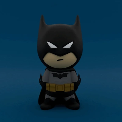 cute batman 3d models download creality cloud 3d print model - Mito3D