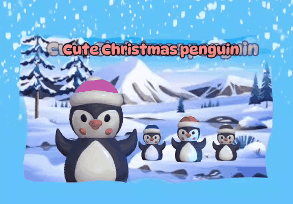 cute christmas penguin 3d models download creality cloud animals 3d print model - Mito3D