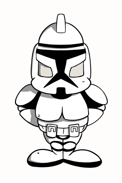 cute clone trooper 3d models download creality cloud 3d print model - Mito3D