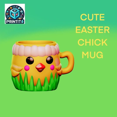 cute easter chick final 3d models download creality cloud 3d print model - Mito3D