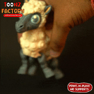 niedlich flexi Schaf Ziege artikuliert Säugetier 3d print model - Mito3D