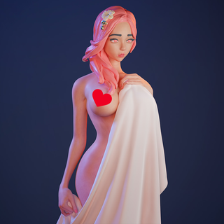 cute girl towel c 3d models download creality cloud Women 3d print model - Mito3D