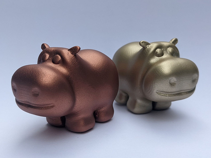 cute hippo animal model Animals 3d print model - Mito3D