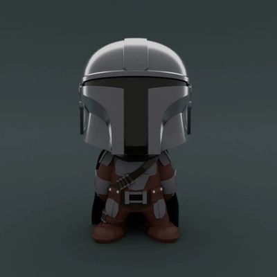 cute mandalorian 3d models download creality cloud 3d print model - Mito3D