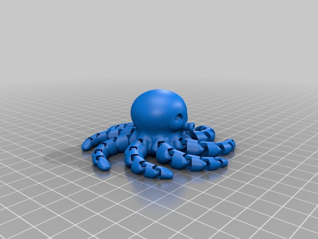 cute mini octopus mcgybeer thingiverse Fishes 3D print model - Mito3D