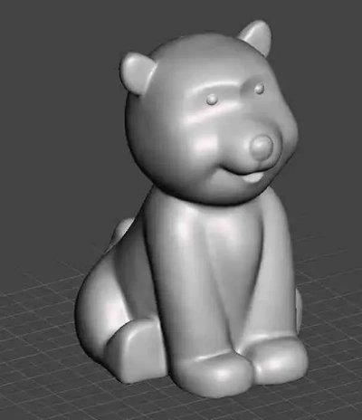 lindo polar oso banco 3d modelos descargar crealidad nube 3d print model - Mito3D