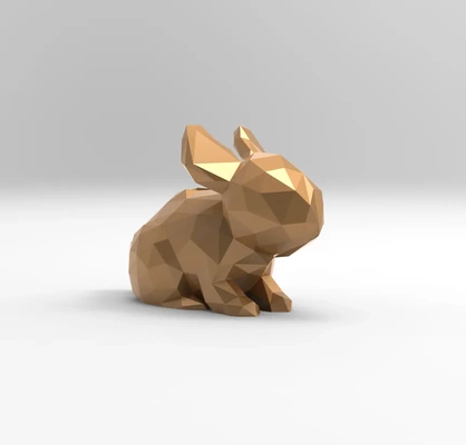 cute poly rabbit 3d models download creality cloud mammal 3d print model - Mito3D