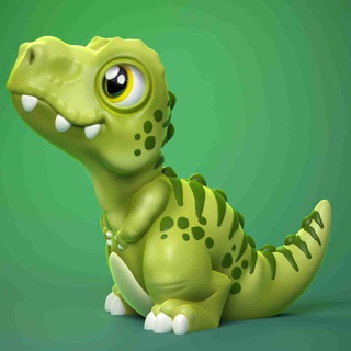 cute trex tyrannosaurus rex print place 3d models download creality cloud Dinosaur 3d print model - Mito3D