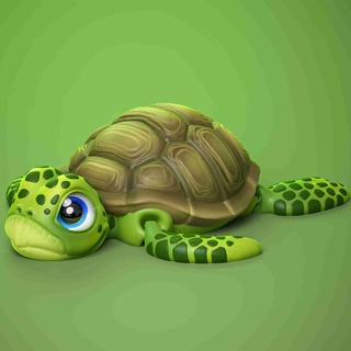 cute turtle print place 3d models download creality cloud Reptilian 3d print model - Mito3D