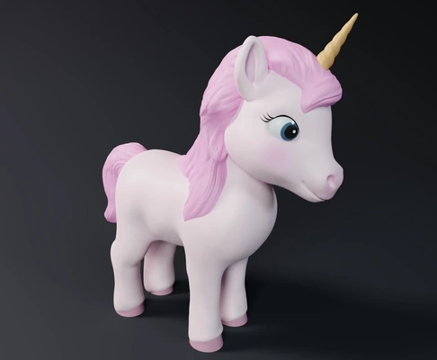 niedlich einhorn 3d modelle download realität wolke 3d print model - Mito3D