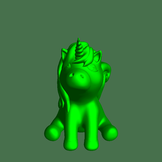 fofa unicórnio ficcional personagens 3d print model - Mito3D