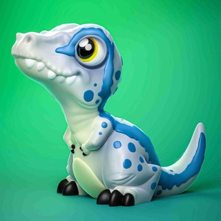 fofa velociraptor dinossauro 3d print model - Mito3D