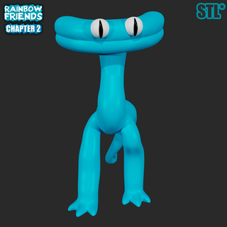 cyan rainbow friends chapter 2 roblox game Monsters 3d print model - Mito3D