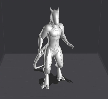 cyber dragon synthv anthro 3d models download creality cloud characters 3d print model - Mito3D