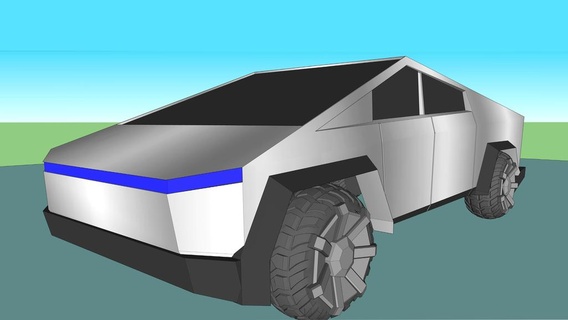 cibernético camión 1 10 escala 3d print model - Mito3D