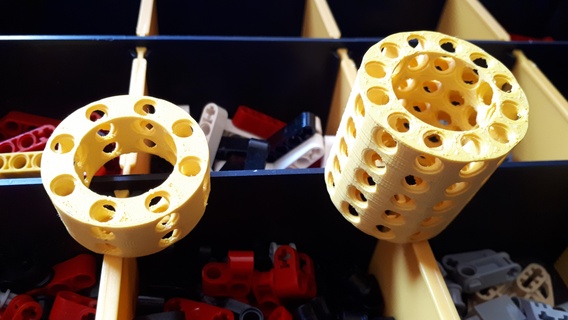 cilíndrico legobeam bitbeam ladrillos juguete 3d print model - Mito3D