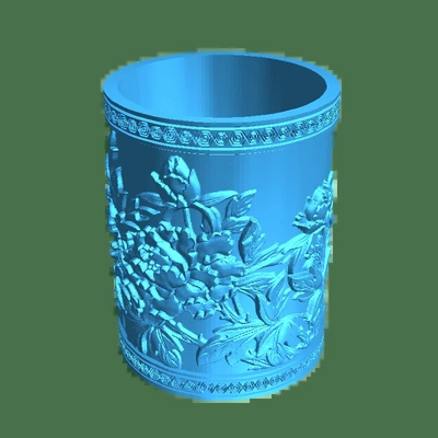 cylindrical pot 3d models download creality cloud 3d print model - Mito3D