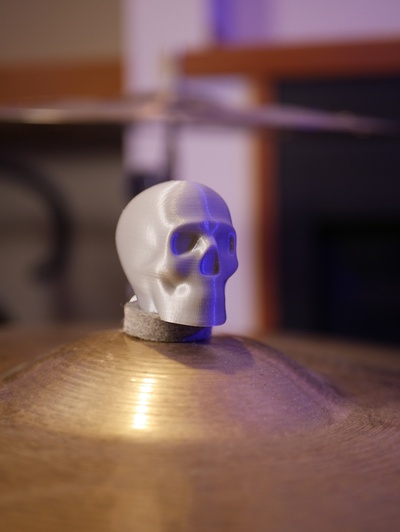 cymbal hardware skull knob 3d models download creality cloud 3d print model - Mito3D