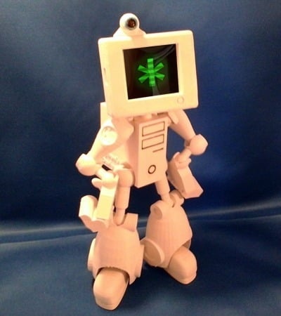 cymon fully posable robot toy 3d models download creality cloud 3d print model - Mito3D
