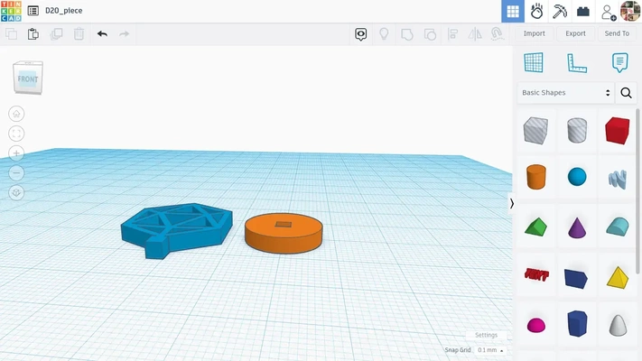 d20 spiel stück 3d modelle download realität wolke 3d print model - Mito3D