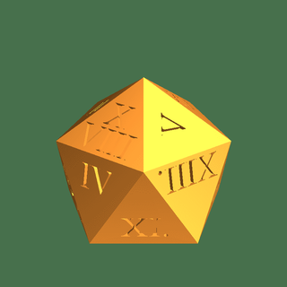 d20 holding Others 3d print model - Mito3D