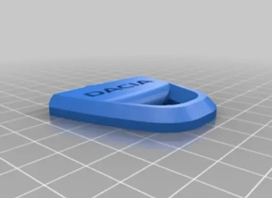 dacia porte clés 3d modèles télécharger créalité nuage 3d print model - Mito3D