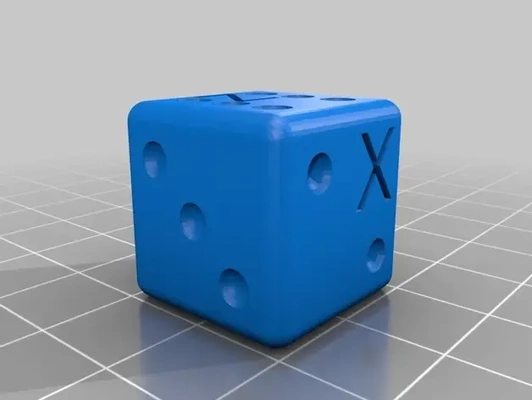 dado dice xyz calibracion calibration 3d models download creality cloud 3d print model - Mito3D