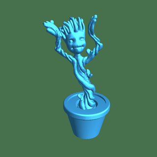 dance groot Fictional Characters 3d print model - Mito3D