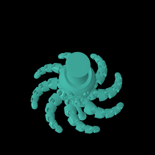 dapper flex octopus 3d models download creality cloud Animals 3d print model - Mito3D