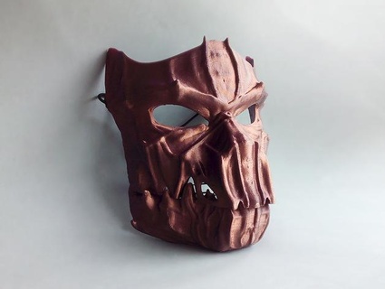 sombre masque articulé masques casques 3d print model - Mito3D