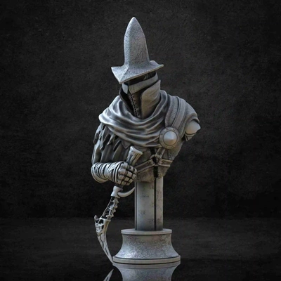 oscuro almas 3 abbys vigilante busto estatua 3d modelos descargar crealidad nube 3d print model - Mito3D