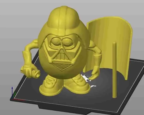 darth patato cabeça 3d modelos baixar crialidade nuvem 3d print model - Mito3D